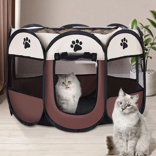 Corral para Mascotas Plegable y Resistente - Ideal para Perros y Gatos